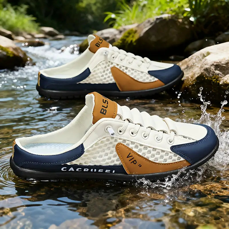 🔥 Super Special StridePro GlideX - Men's Half Casual Shoes (Tan Color)
