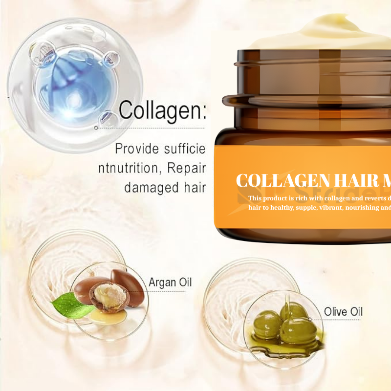 HairReborn Collagen Hair Mask Duo | Hair Repair & Shine | Buy 1 Get 1