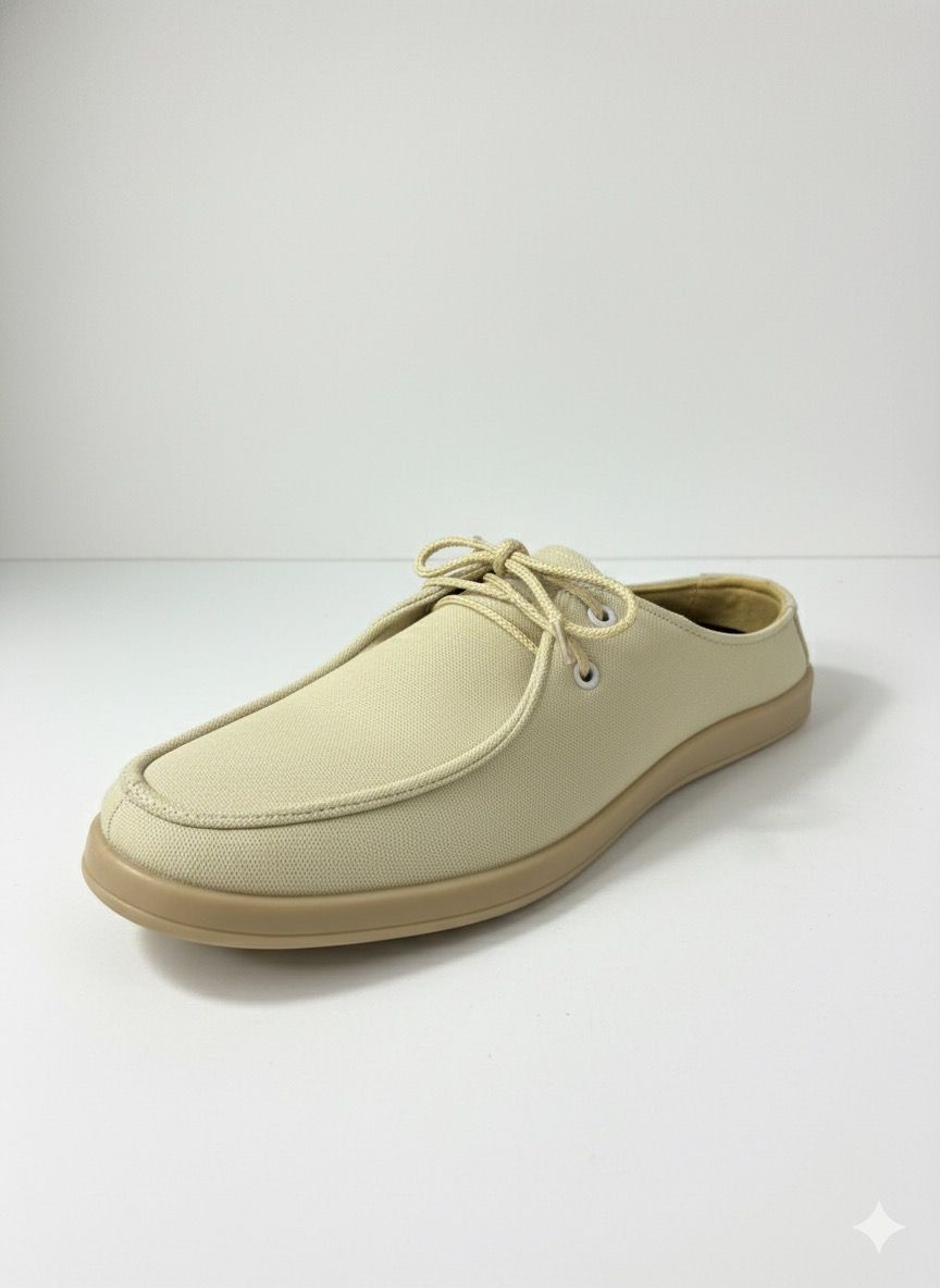 Aetos Men’s Beige Linen Fisherman Slip-On Shoes