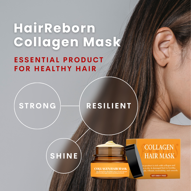 HairReborn Collagen Hair Mask Duo | Hair Repair & Shine | Buy 1 Get 1