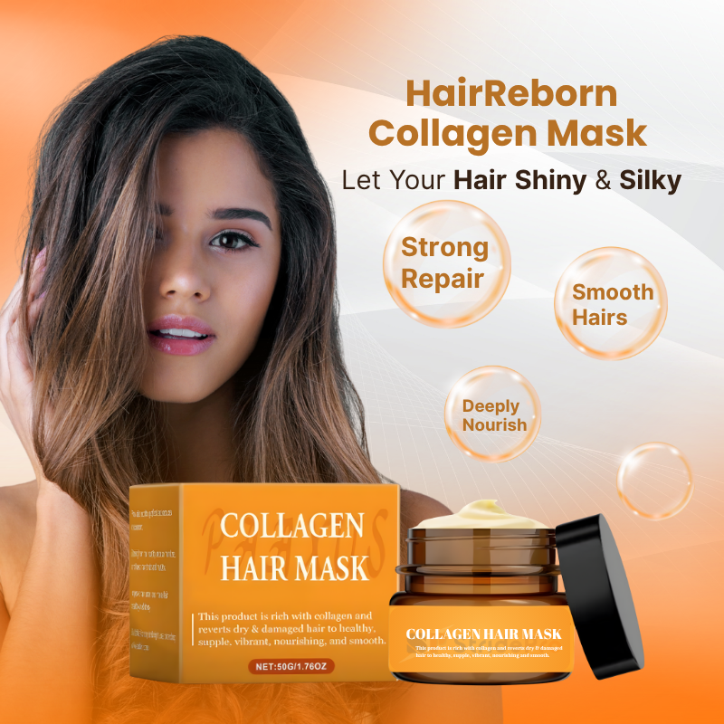 HairReborn Collagen Hair Mask Duo | Hair Repair & Shine | Buy 1 Get 1