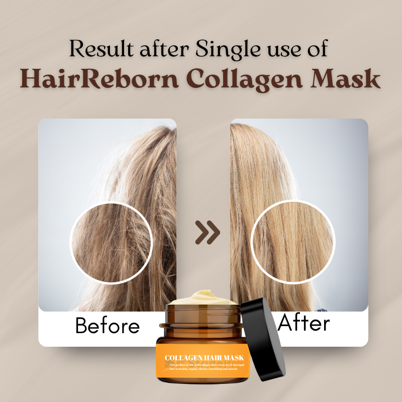 HairReborn Collagen Hair Mask Duo | Hair Repair & Shine | Buy 1 Get 1
