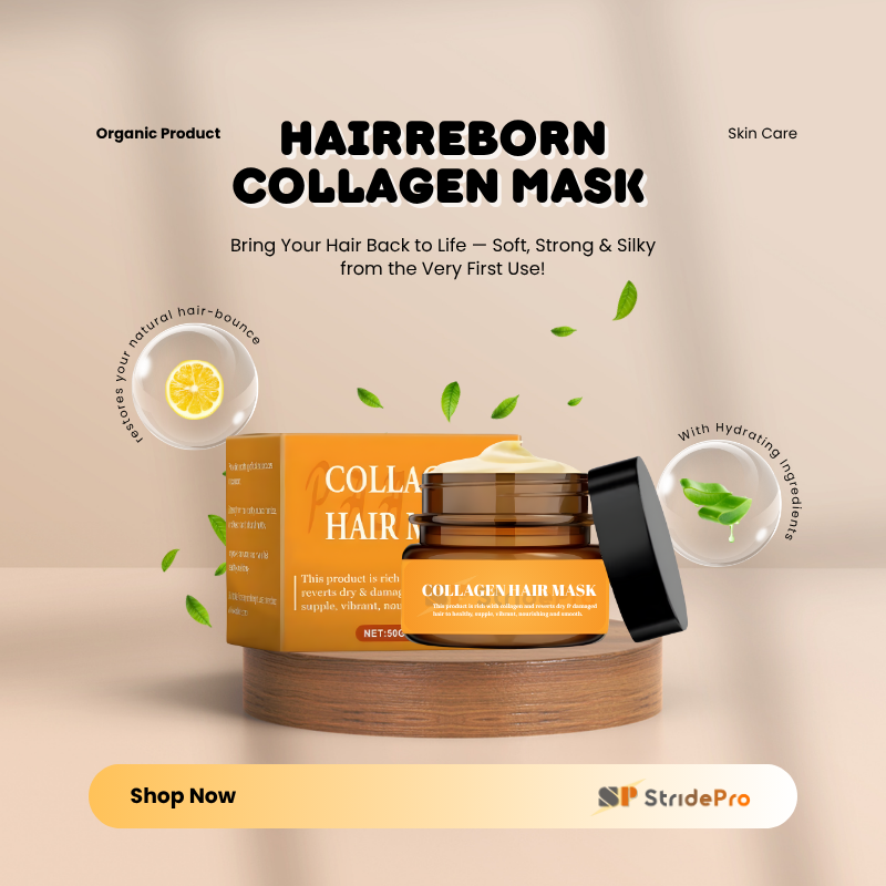 HairReborn Collagen Hair Mask Duo | Hair Repair & Shine | Buy 1 Get 1