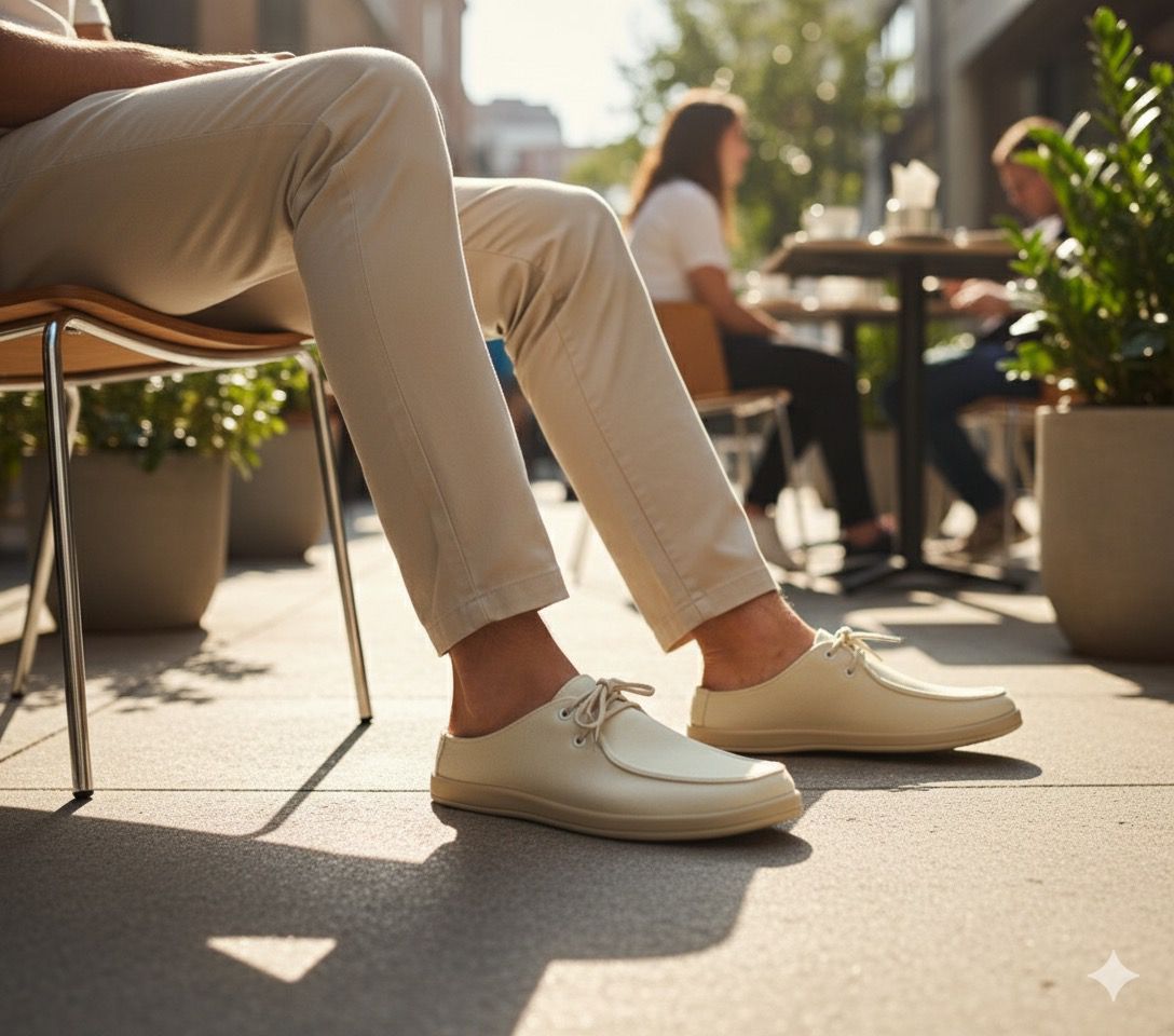 Aetos Men’s Beige Linen Fisherman Slip-On Shoes