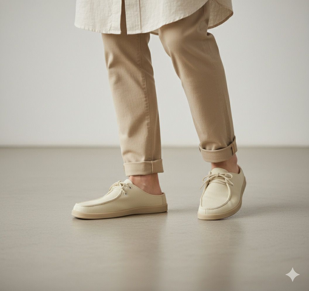 Aetos Men’s Beige Linen Fisherman Slip-On Shoes