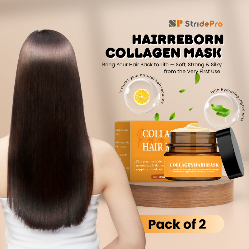 HairReborn Collagen Hair Mask Duo | Hair Repair & Shine | Buy 1 Get 1