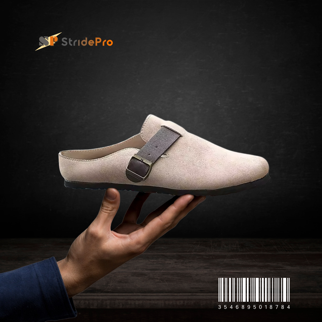 StridePro Men’s Half Retro Casual Shoe (Beige)