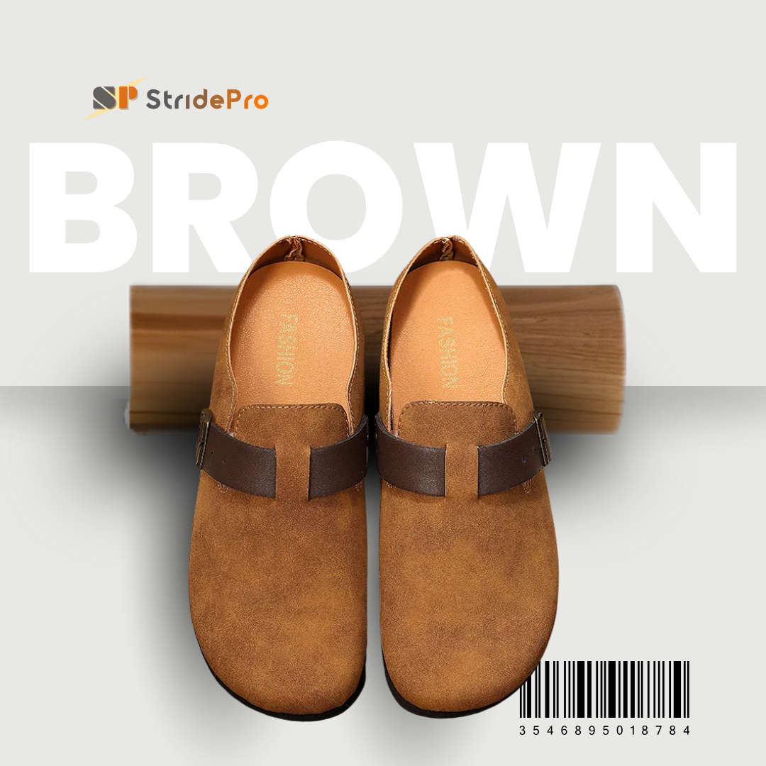 StridePro Men’s Half Retro Casual Shoe (Brown)