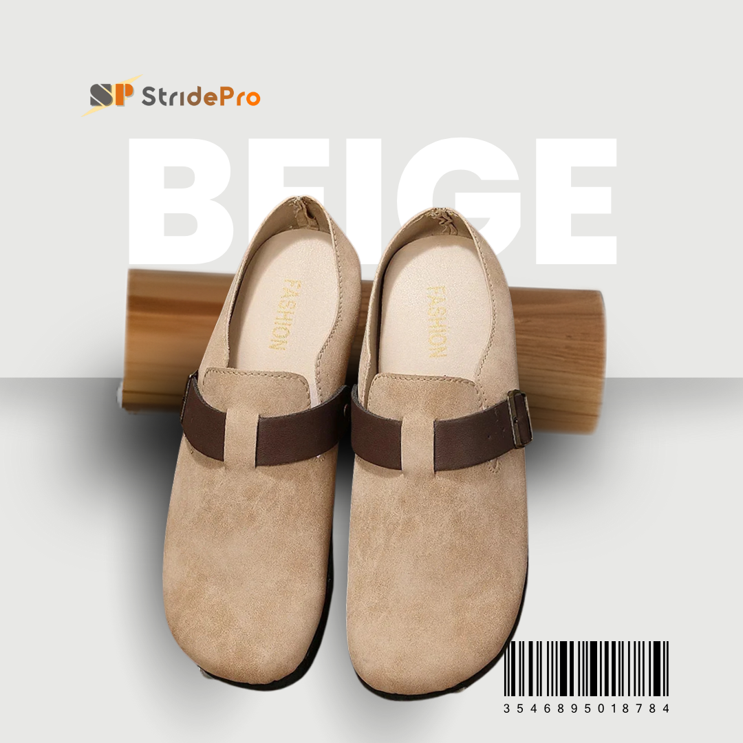 StridePro Men’s Half Retro Casual Shoe (Beige)