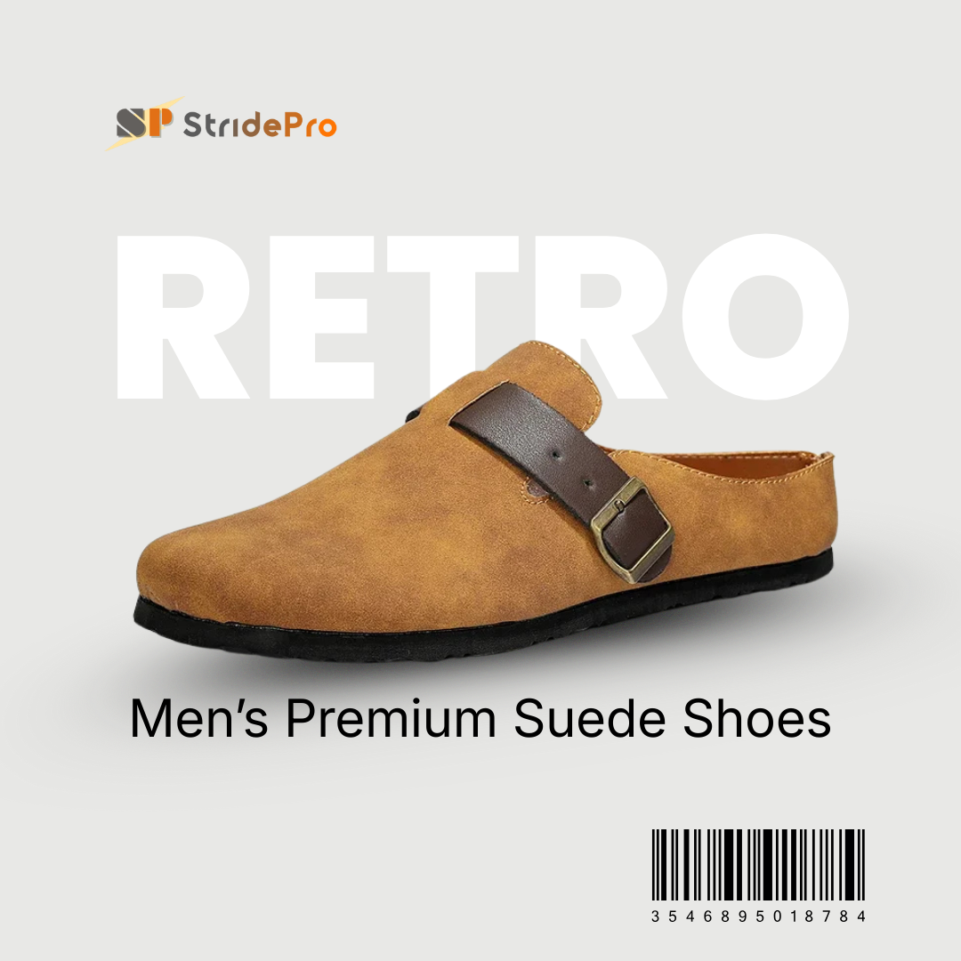 StridePro Men’s Half Retro Casual Shoe (Brown)