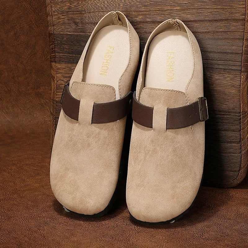 StridePro Men’s Half Retro Casual Shoe (Beige)