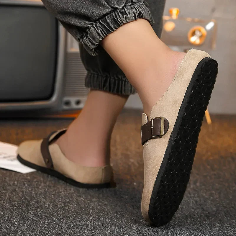 StridePro Men’s Half Retro Casual Shoe (Beige)