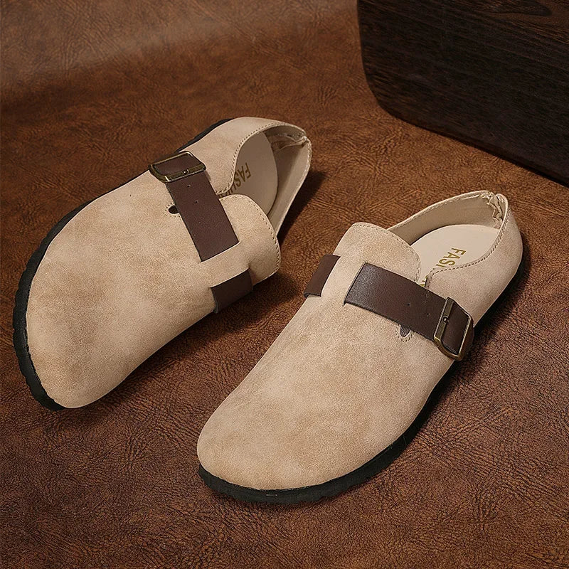 StridePro Men’s Half Retro Casual Shoe (Beige)