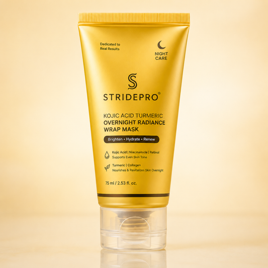 StridePro Kojic Acid Turmeric Overnight Radiance Wrap Mask 75ml