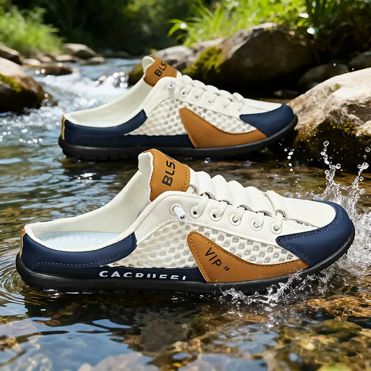 🔥 Super Special StridePro GlideX - Men's Half Casual Shoes (Tan Color)